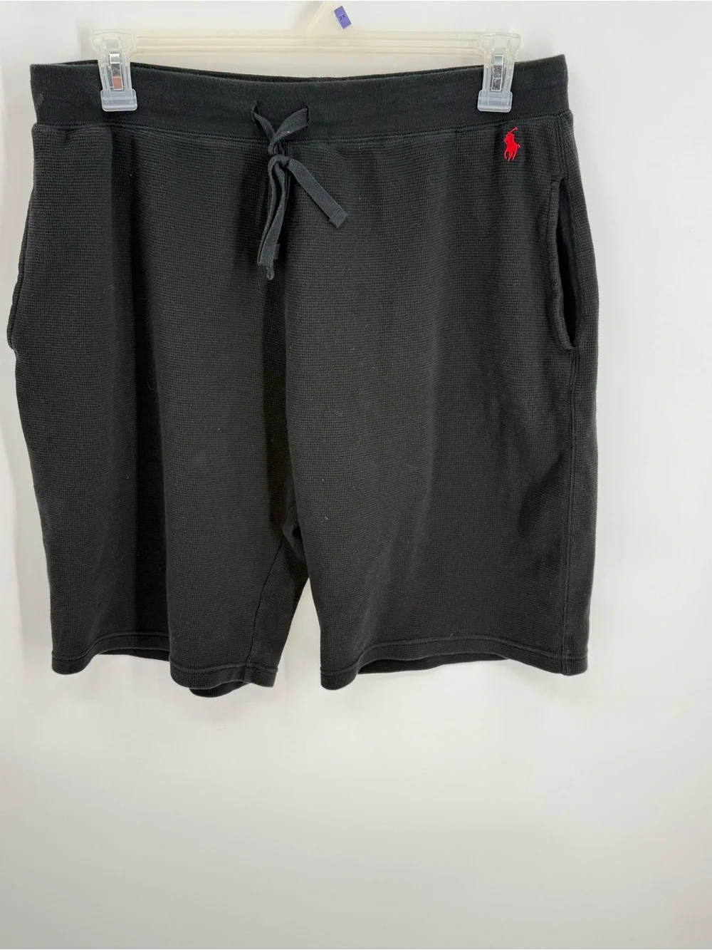 Polo Ralph Lauren Men's Cotton Lounge Sleepwear Shorts Black Size XL thermal